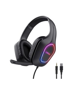 AURICULARES + MICROFONO TRUST GAMING GXT 416 ZIROX HEADSET RGB BLACK 2