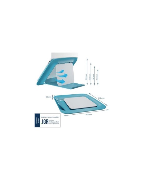 SOPORTE LEITZ SOBREMESA PARA NOTEBOOK ERGONOMICO 13-17 BLUE