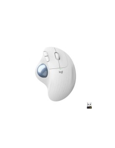 RATON LOGITECH  ERGO M575 BLUETOOTH & WIRELESS WHITE