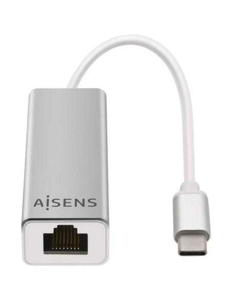 ADAPTADOR AISENS USB-C - ETHERNET RJ45 GIGABIT + 3XUSB 3.0 15CM SILVER