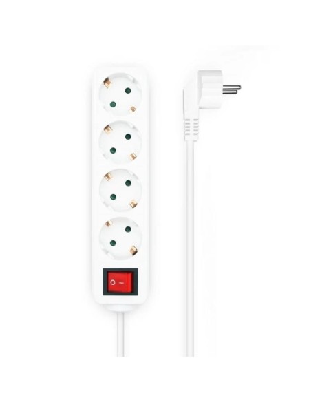 REGLETA AISENS 4 SCHUKOS PROTECCION INTERRUPTOR 1,4M WHITE