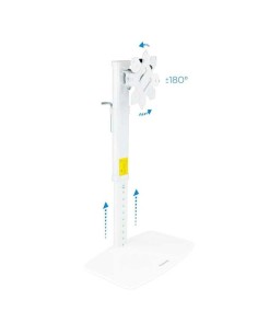 SOPORTE DE MESA TV MONITOR TOOQ REG.ALTURA GIR. INCL. 17-27 WHITE 2