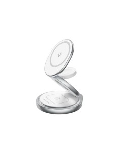 BASE CARGADOR VENTION SMARTPHONE/APPLE WATCH/AURICULARES WIRELESS SILVER 2