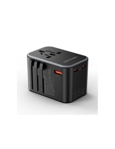CARGADOR DE PARED VENTION UNIVERSAL GAN 2XUSB-C USB-A 65W