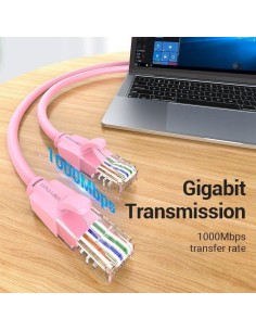CABLE DE RED CAT.6 UTP 2M VENTION ROSE 2