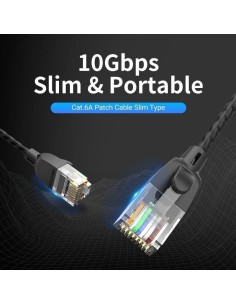 CABLE DE RED CAT6A UTP 1.5M VENTION BLACK 2