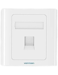 ROSETA DE PARED VENTION RJ45 CAT.6 UTP 1 TOMA WHITE