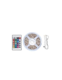 TIRA LED VENTION RGB CONTROL REMOTO 5V 2M WHITE 2