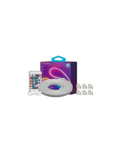 TIRA LED VENTION SILICONA NEON RGB CONTROL REMOTO 5V 1M