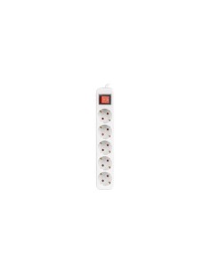 REGLETA LANBERG 5 SCHUKOS CON PROTECCION 3M WHITE 2