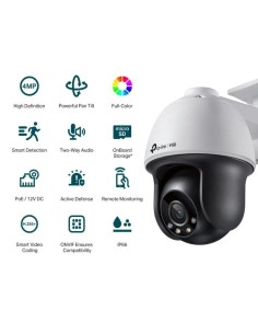 CAMARA IP TP-LINK VIGI PT EXTERIOR 4MP 4MM IR 30M POE 2