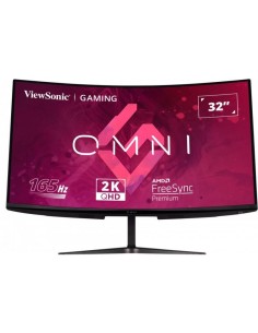 MONITOR GAMING VIEWSONIC 32” 165HZ QHD CURVO MULTIM ERGO HDMI DP 3YR GAR 2