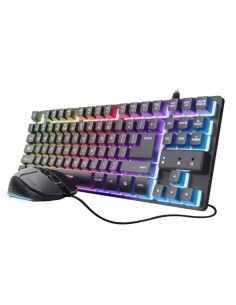 TECLADO + RATON TRUST GXT 798  GAMING RGB USB BLACK
