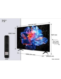 TELEVISOR TCL 75 4K UHD SMART TV WIFI BT 2