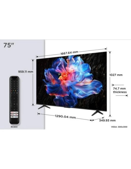 TELEVISOR TCL 75 4K UHD SMART TV WIFI BT