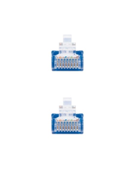 CABLE DE RED CAT.6 UTP FLEX 2M NANOCABLE BLUE