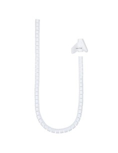ORGANIZADOR DE CABLE NANOCABLE FLEXIBLE 25MM 1M WHITE