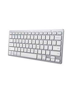 TECLADO TRUST BASICS SLIM WIRELESS BLUETOOTH TKL SILVER