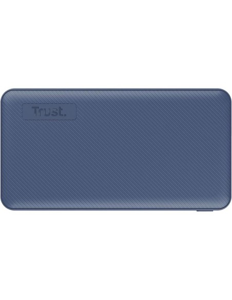 POWERBANK TRUST PRIMO SLIM 10000MAH X2 USB-A + USB-C + MICRO-USB ECO BLUE