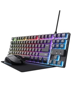 TECLADO + RATON + ALFOMBRILLA TRUST GXT 794 GAMING BUNDLE