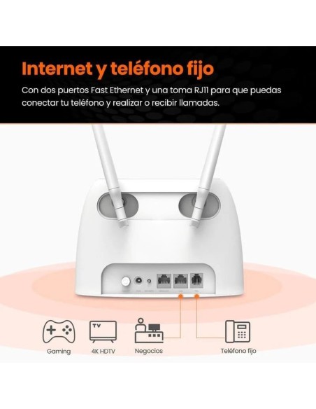 WIRELESS ROUTER TENDA 4G06 WIFI 4G 300MBPS VOLTE