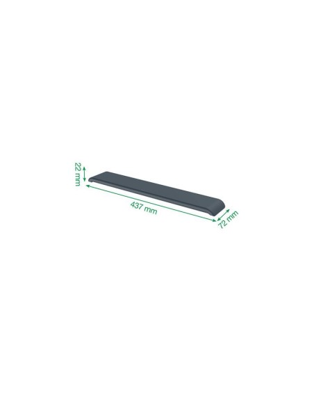 REPOSAMUÑECAS TECLADO LEITZ ERGONOMICO GREY