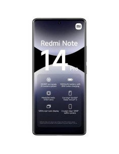 SMARTPHONE XIAOMI REDMI NOTE 14 PRO 6.67 FHD+ 8GB/256GB/200MP/NFC/4G BLACK