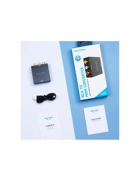 CONVERSOR VENTION HDMI/H - RCA/H MINIUSB/H BLACK