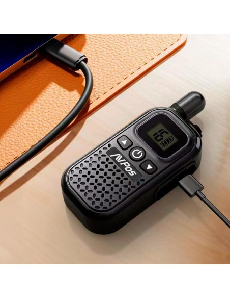 WALKIE TALKIE AVPOS COMM X25 + CABLE USB C