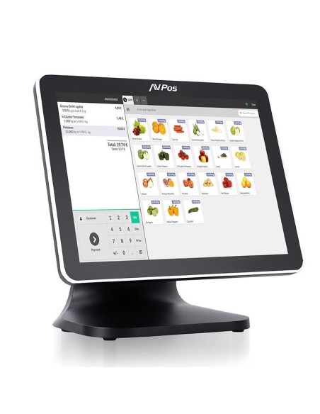 TPV AVPOS K5000 15 ALUMINIO TACTIL INTEL N100/8GB/128GB/W11P/VISOR 3YR GAR