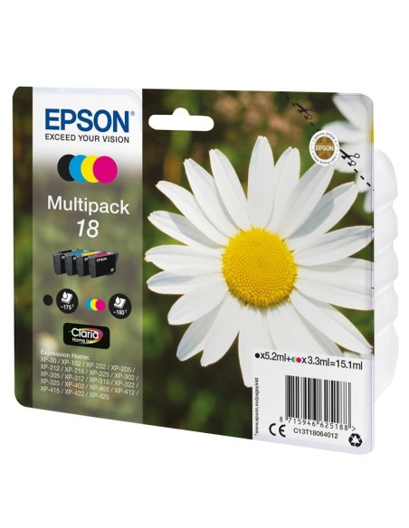 TINTA EPSON C13T18064012 MULTIPACK 18 4 COLORES
