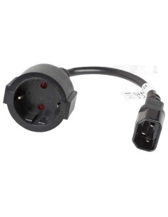 CABLE LANBERG ADAPTADOR C14 MACHO A SCHUKO HEMBRA