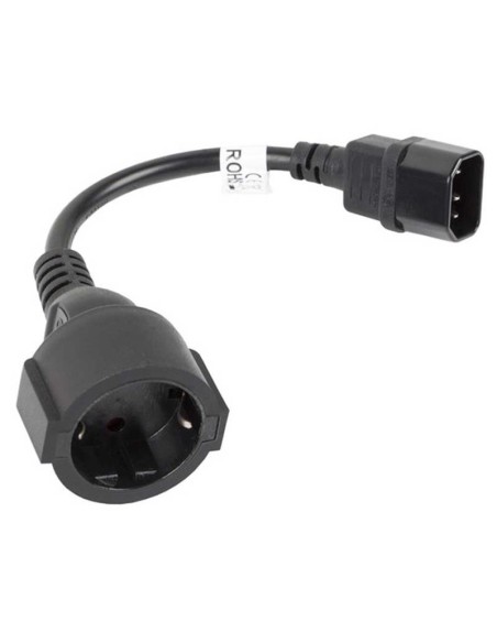 CABLE LANBERG ADAPTADOR C14 MACHO A SCHUKO HEMBRA
