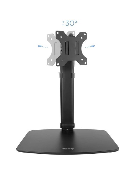 SOPORTE DE MESA TV MONITOR TOOQ REG.ALTURA GIR. INCL. 17-27 BLACK