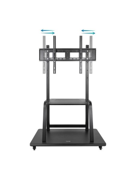 SOPORTE TV MONITOR TOOQ SUELO CON RUEDAS 37-100 150KG BLACK