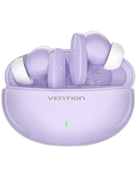 AURICULARES VENTION BLUETOOTH 5.3 TRUE WIRELESS 7 HORAS PURPLE