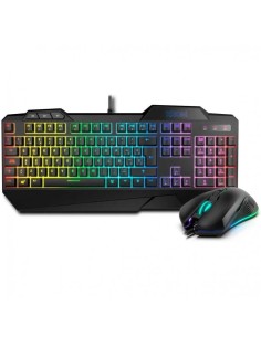 TECLADO + RATON GAMING KROM KRUSHER USB RGB SEMIMECANICO BLACK 2