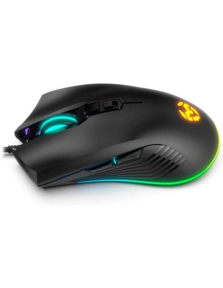TECLADO + RATON GAMING KROM KRUSHER USB RGB SEMIMECANICO BLACK
