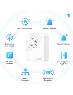 HUB CON SIRENA TIMBRE TP-LINK TAPO H100 2