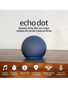 ALTAVOZ AMAZON ECHO DOT 5G SPEAKER INTELIGENTE WIFI BLUETOOTH ALEXA BLUE 2